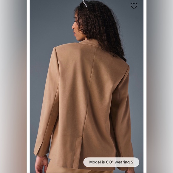 Alo First Class Blazer, Toasted Almond, Size M - Picture 3 of 5